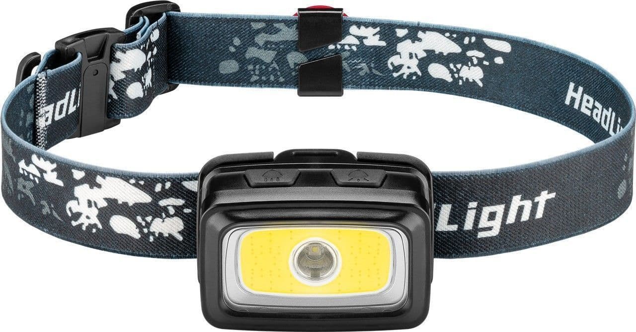 Goobay LED Headlamp High Bright 240 - idéal pour les loisirs, le sport, le camping, la pêche, la chasse et l'assistance au bord de la route