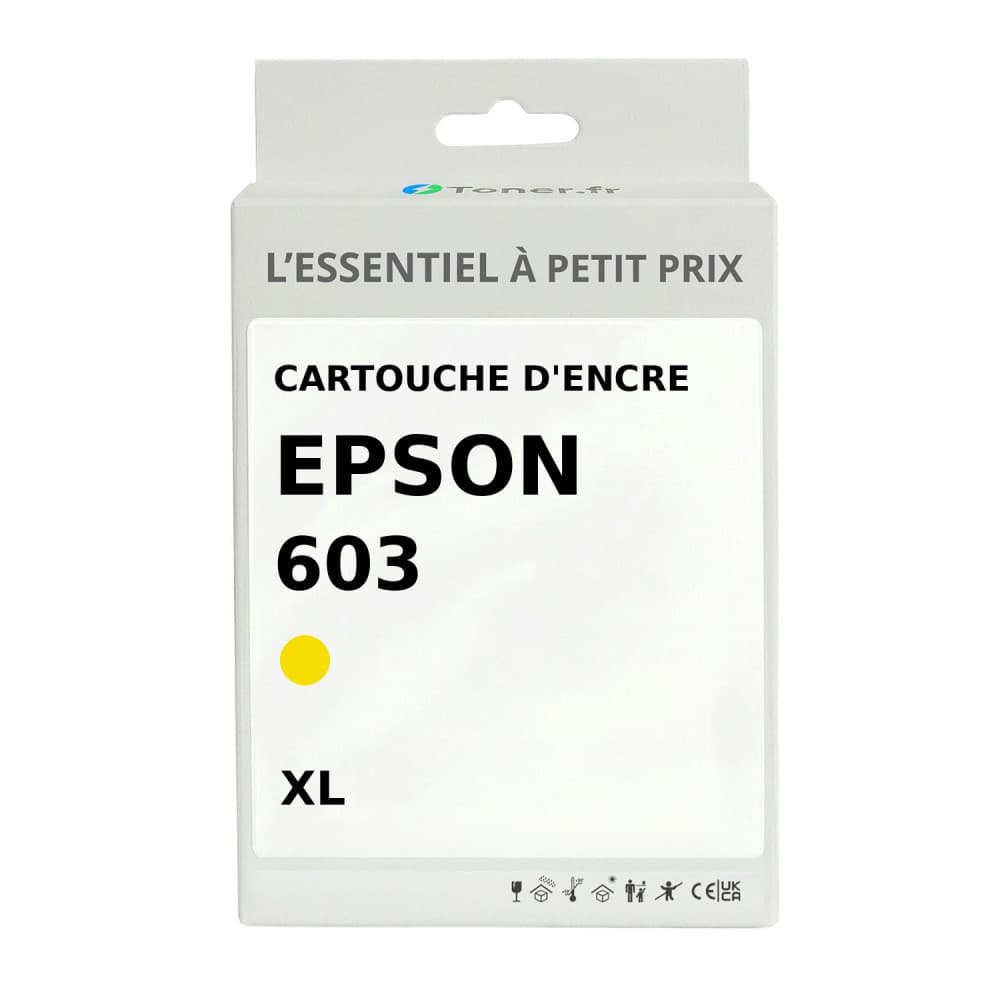 Cartouche d'encre compatible Epson 603 XL Jaune