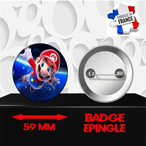 Badge à épingle 59 mm Super Mario 0011
