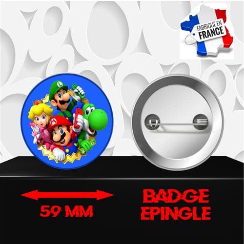 Badge à épingle 59 mm Super Mario 0008