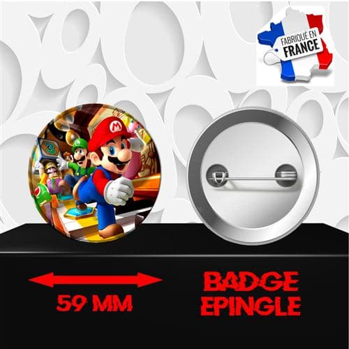 Badge à épingle 59 mm Super Mario 0006