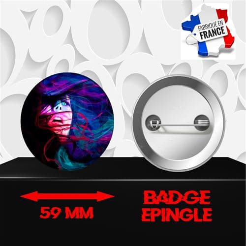 Badge à épingle 59 mm Glamour 301