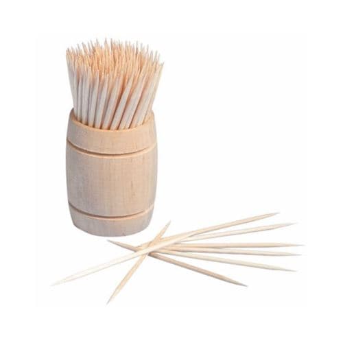 1200 cure-dents bio distributeur bois 6.8cm naturel - générique 12734