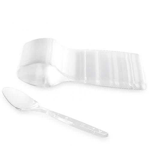 300 cuillères réutilisables 14cm transparent - générique cu 125 cristal