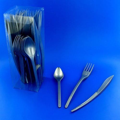 ménagère 30 couverts de table réutilisables gris - isap v60menag.gr
