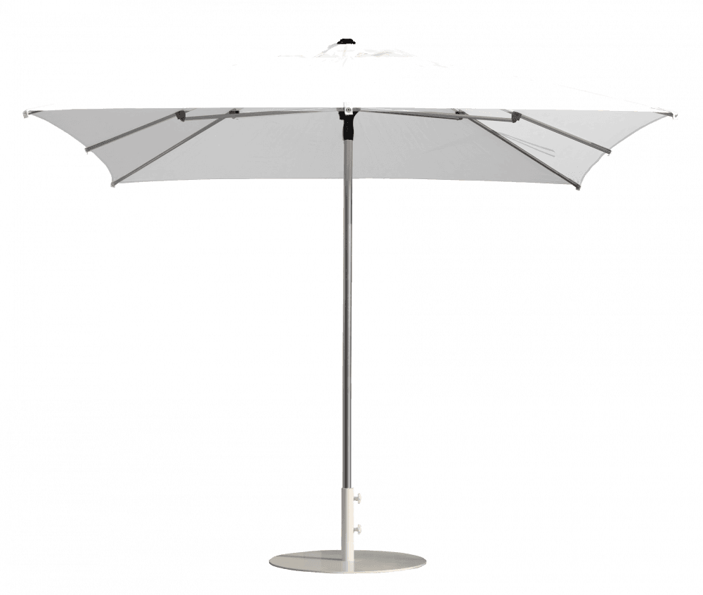 Parasol carré 300x300 Blanc Prosun Polyester résistant au vent | La Maison du Parasol